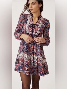 Anthropologie size M mini dress in paisley print